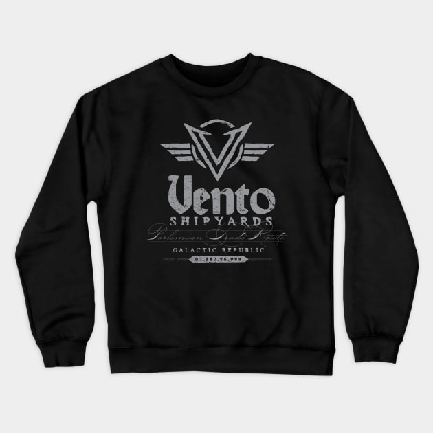 Vento Shipyards Crewneck Sweatshirt by MindsparkCreative